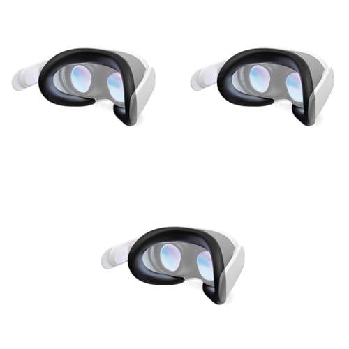 ZORBES® VR Face Pad for Meta Quest 3 Silicone Cushion Mask Reusable Headset Accessories 3PCS ZORBES® VR Face Pad for Meta Quest 3 Silicone Cushion Mask Reusable Headset Accessories 3PCS